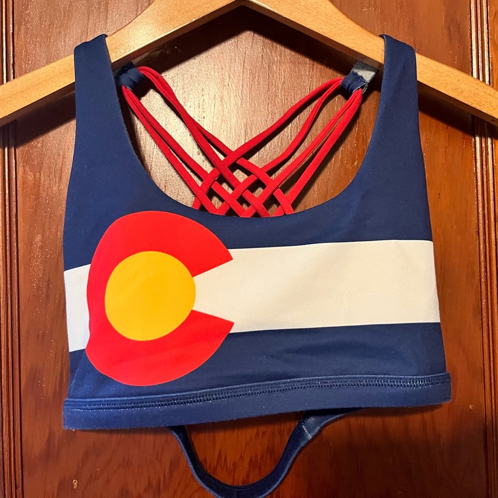 Colorado Flag Sports Bra